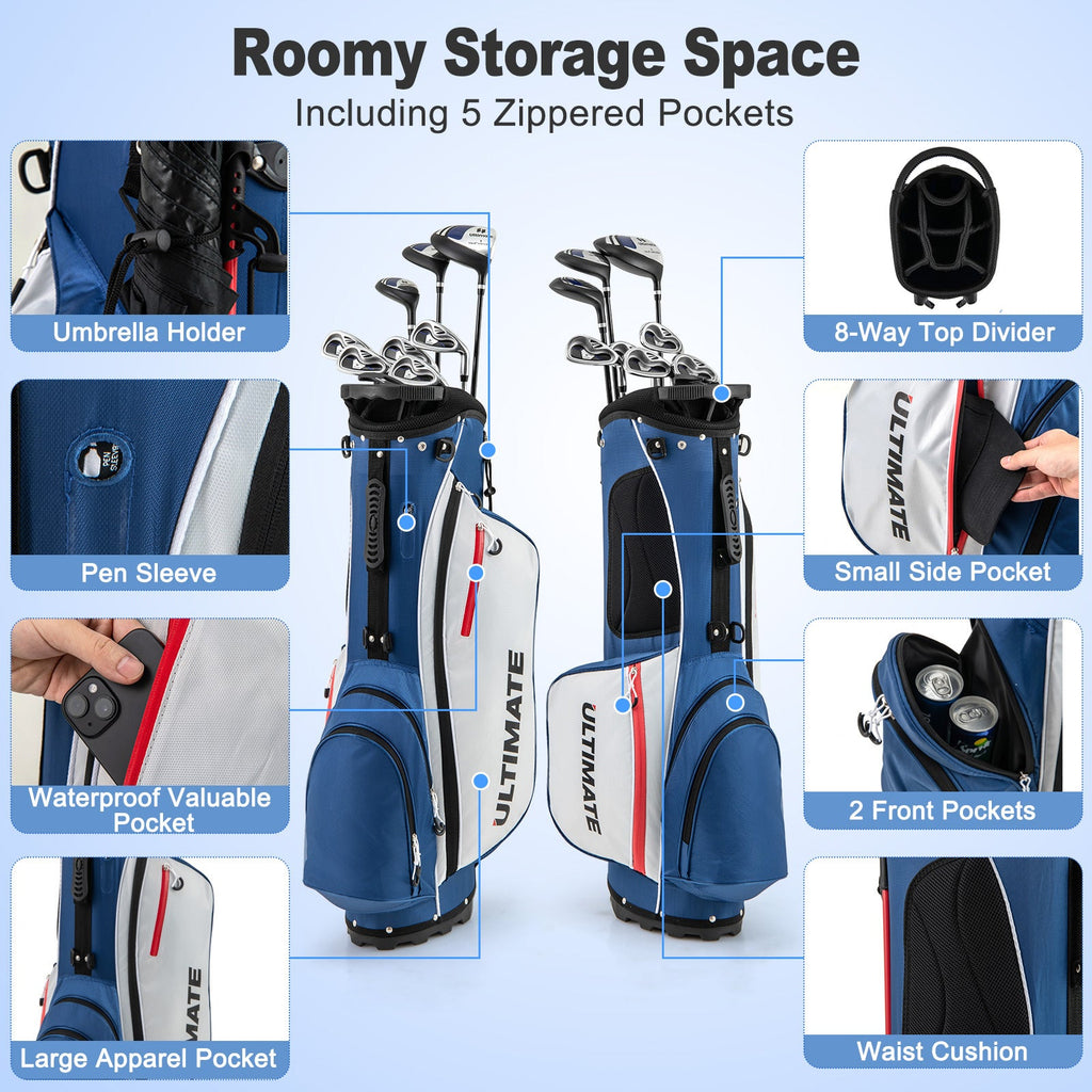 Men’s Profile Complete Golf Club Package Set Includes 10 Pieces