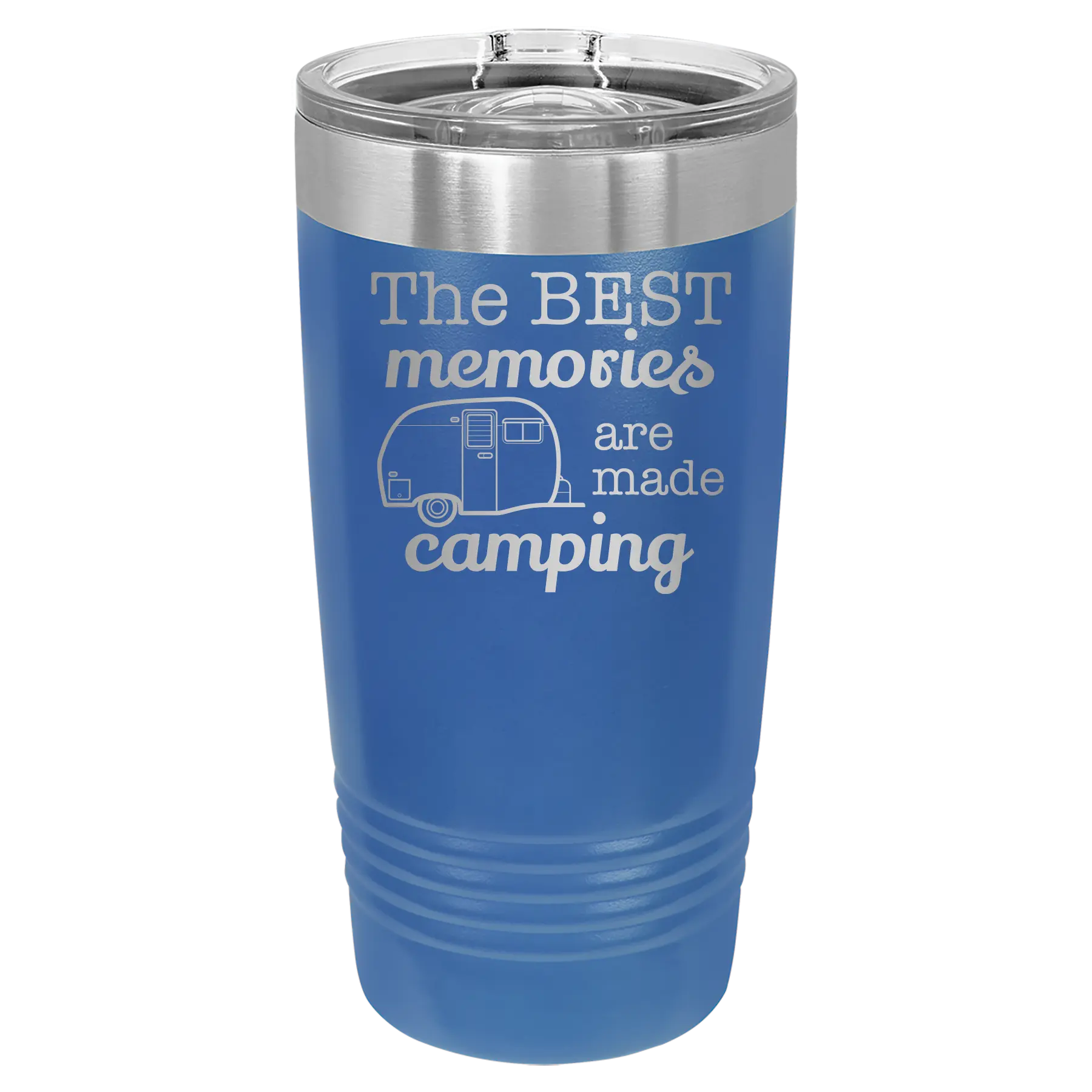 Camping 20 oz Tumbler | Royal Blue