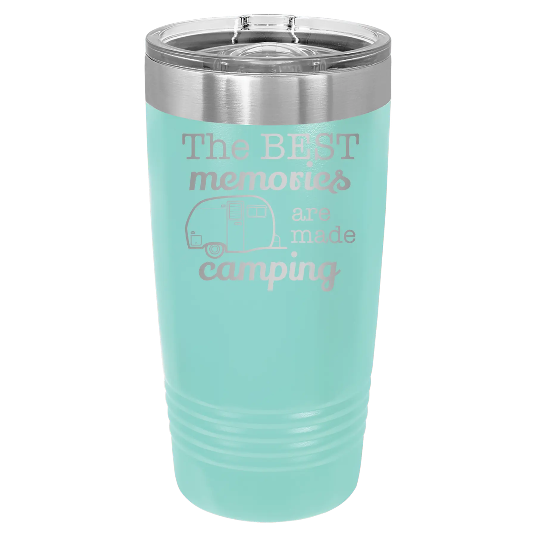 Camping 20 oz Tumbler | Teal