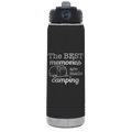 Camping 20 oz Water Bottle | Black