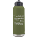 Camping 32 oz Water Bottle | Olive Green