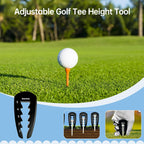 Adjustable Golf Tee Height Tool: Precision setter for consistent swings. Durable, easy - to - use training aid.