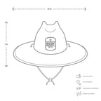 Gone Bass Fishing Straw Hat