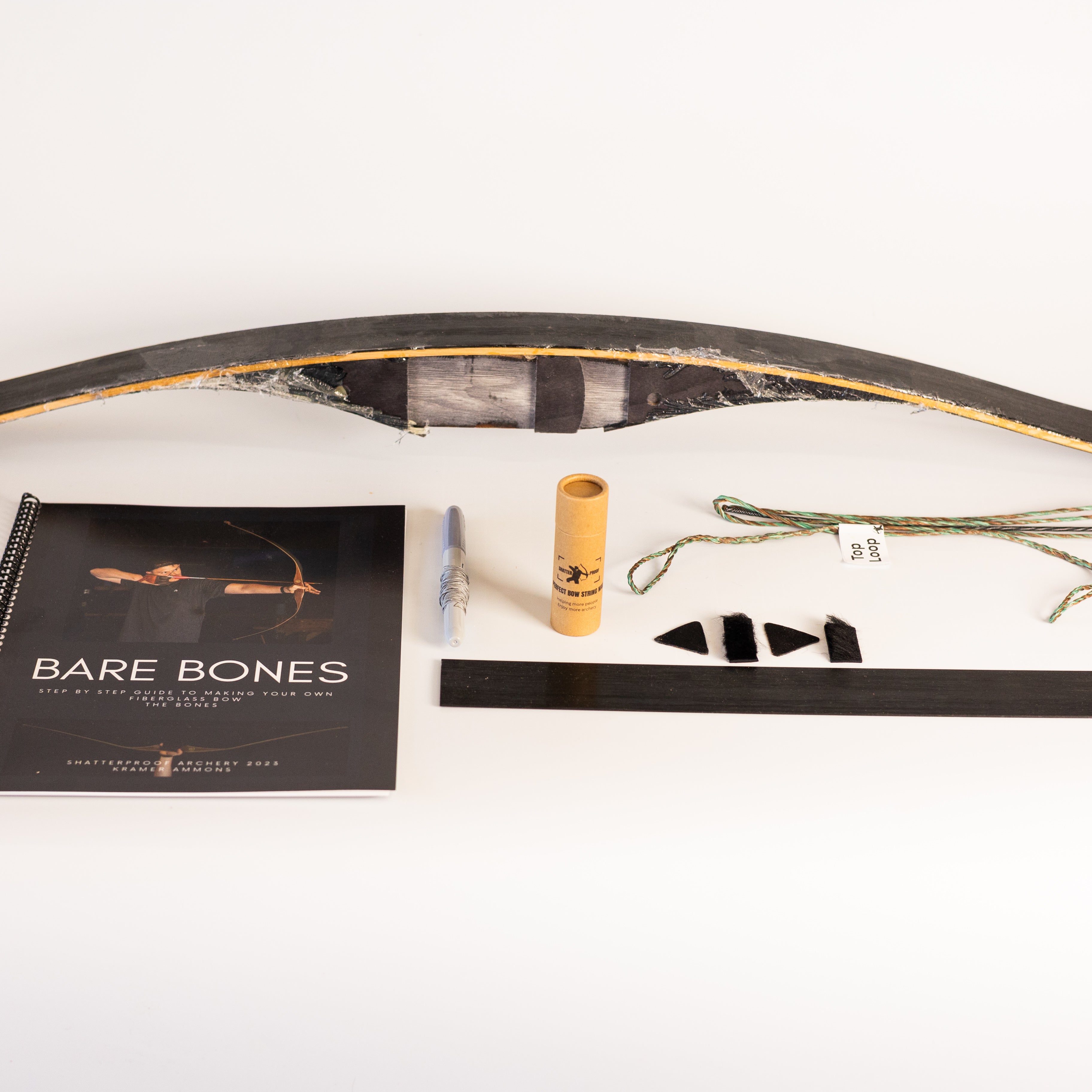 The Bare BONES - Fiberglass Bow Kit - 4 Week lead time