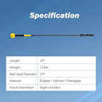 Golf Swing Trainer Aid 47inch/40inch/31.5inch Warm-up Practice Stick with Weighted Head for Grip