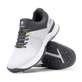 FitVille Wide Men's Golf Shoes Water Resistant Professional Golfing Sneakers Outdoor Spiked Golf Sports Shoes for Men Relif Pain