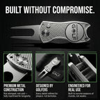 Foldable 5-in-1 Divot Tool with Magnetic Ball Marker