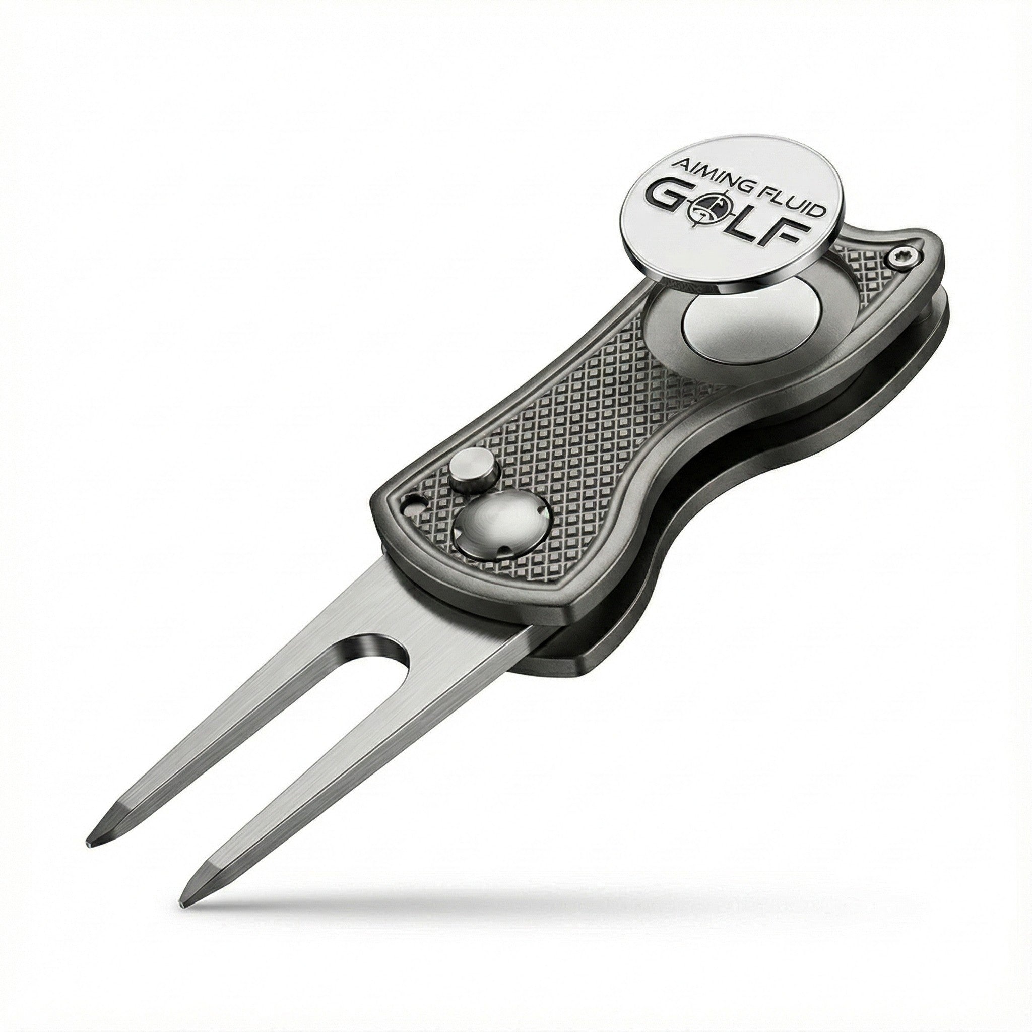 Foldable 5-in-1 Divot Tool with Magnetic Ball Marker