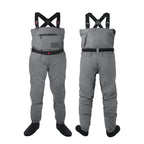 DikaSun Breathable Stocking Foot Waders for Fly Fishing (Lightweight Unisex Design for Men & Women)
