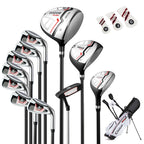 Women's Complete Golf Clubs and Bag Set with Headcovers and Putter-Red