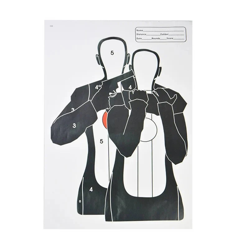 Archery Paper Targets | 5-Pack Large Practice Sheets for Shooting