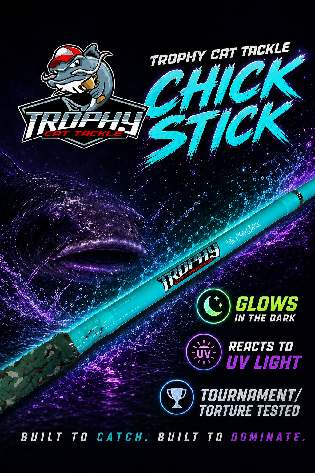 The Chick Stick Catfish Rod - Casting
