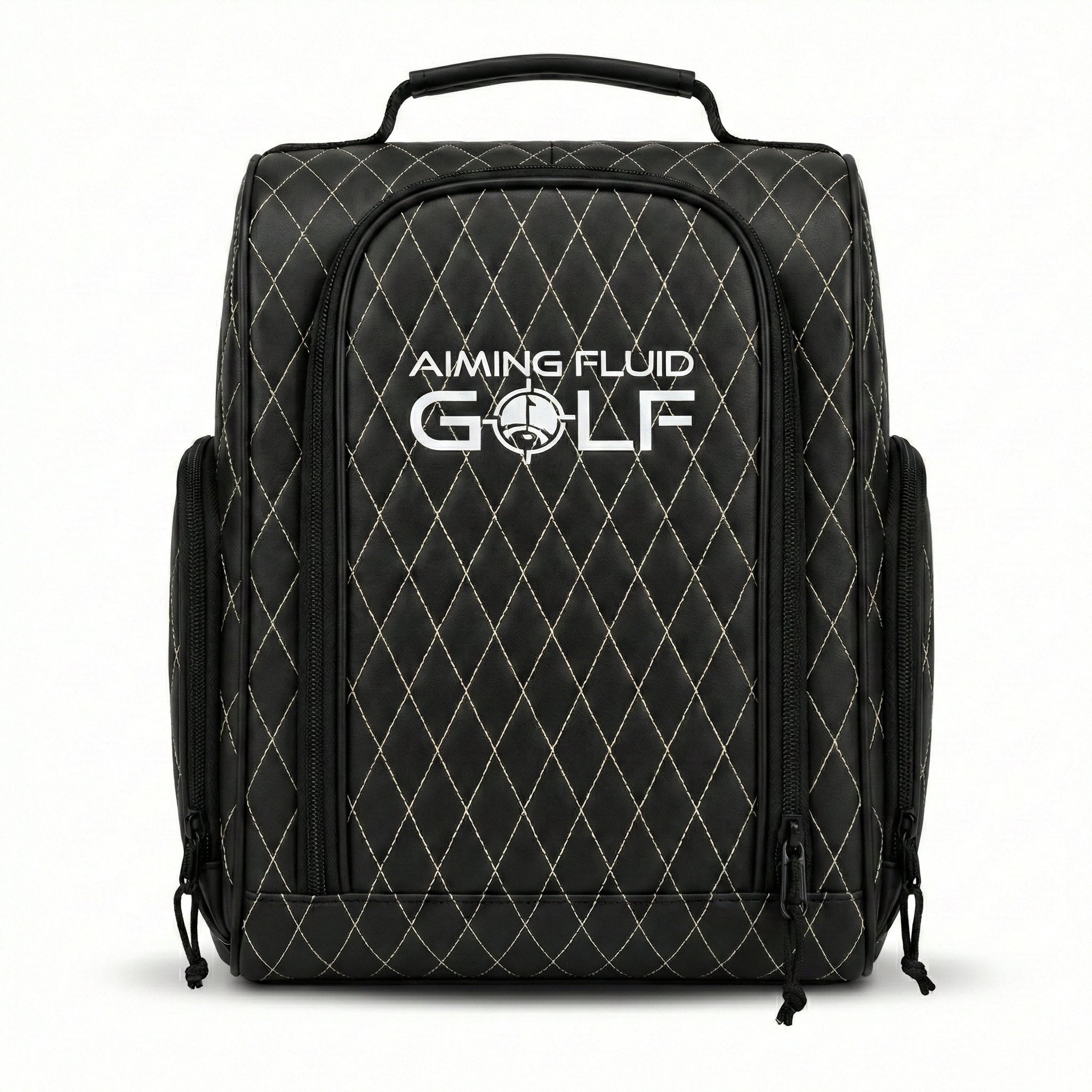 Premium Golf Shoe Bag – Vented Synthetic Leather Shoe Storage