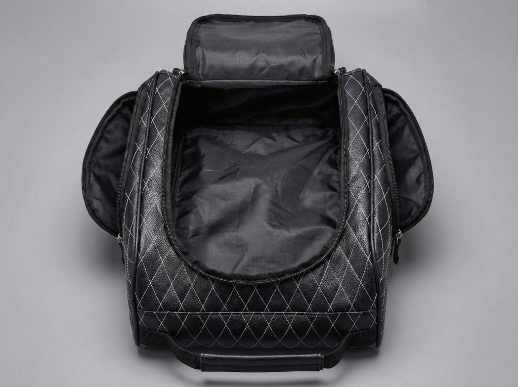 Premium Golf Shoe Bag – Vented Synthetic Leather Shoe Storage