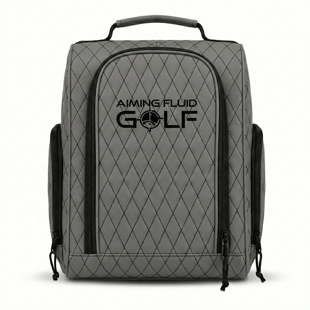 Premium Golf Shoe Bag – Vented Synthetic Leather Shoe Storage