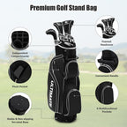 Women's Complete Golf Club Set - 10 Piece with Stand Bag